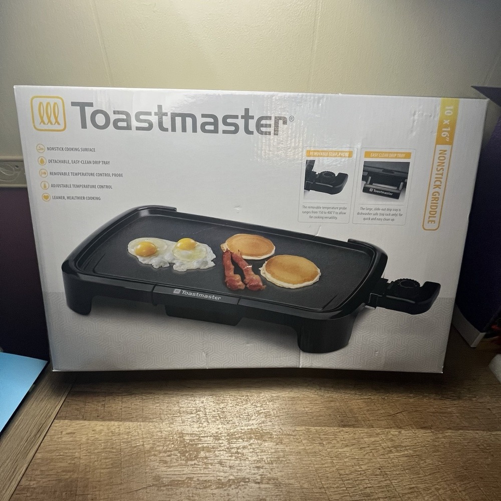NEW Toastmaster Brand 10" x 16" Electric Nonstick Griddle‎ TM-1612GR DRIP TRAY